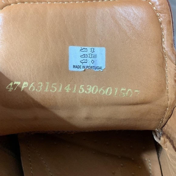 Ecco Leather Dress Shoes, Size 12.5, Brown - Picture 6 of 8